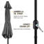 Charlean 226cm Tilt Parasol-299226683