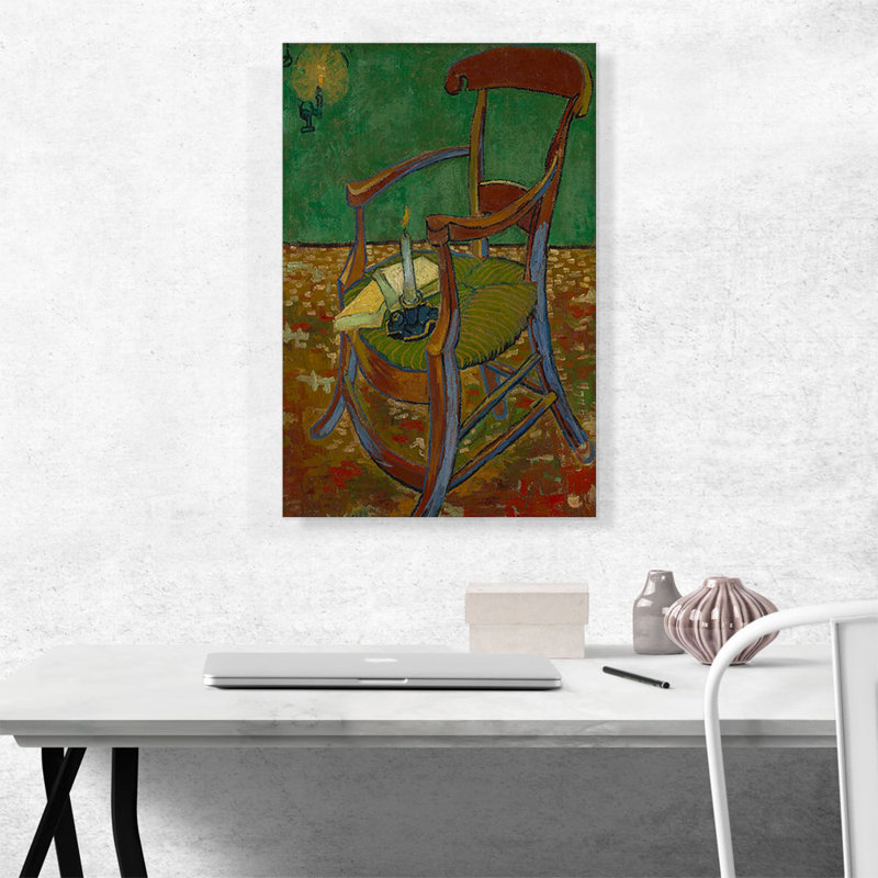 «Gauguin's Chair 1888» par Vincent Van Gogh, reproduction d'art sur toile tendue, H 26 po x l 18 po x 1,5 po