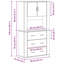 Highboard 80 X 33 X 150 Cm Engineered Wood-1590983985