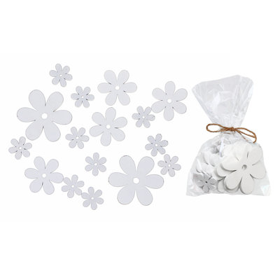 Ornements en forme de marguerite blanche