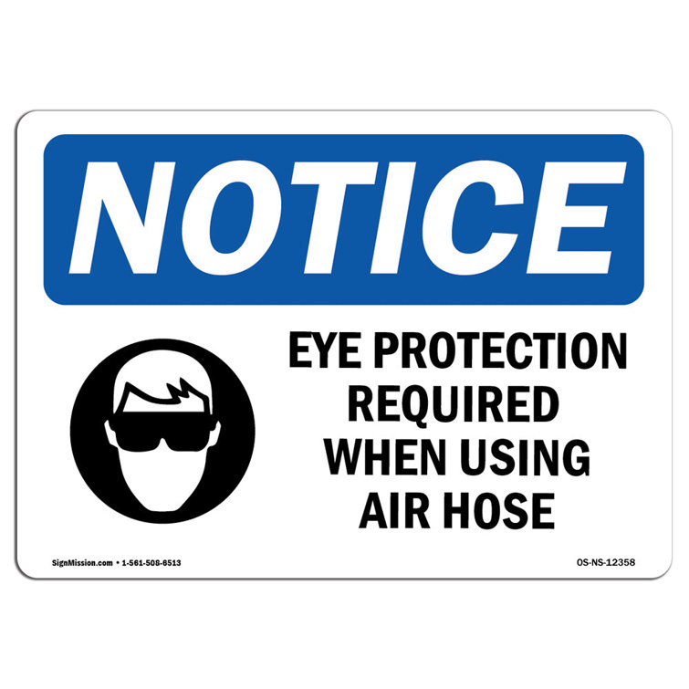 SignMission Eye Protection Required When Sign | Wayfair