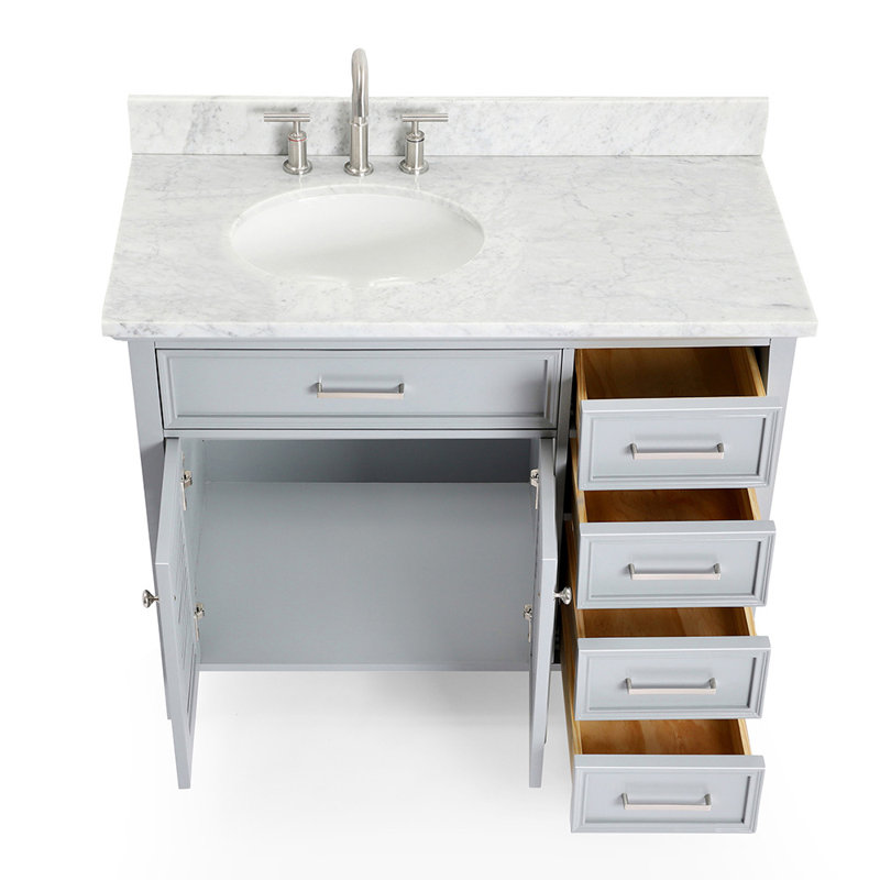 Kensington 43'' W Single Vanity, Left, Gray