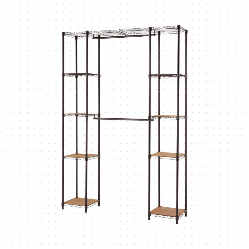 Supports à vêtements autoportants Adrie, Bronze foncé