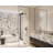Rugen Shower System Black, Large 12" Rain Shower Head with Handheld Combo, Wall Mount Shower Faucet Set with Pressure Balance Valve, Matte Black Bathroom Shower Fixtures-120383417