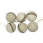 Mesh And Ribbon Christmas Ball Ornament - 4" - Gold - Set Of 6