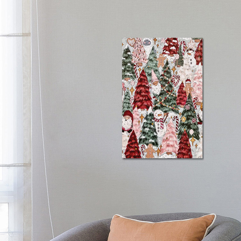 Festive Forest by Katie Bryant - Wrapped Canvas Painting, 66.04 cm H x 45.72 cm W x 1.91 cm D