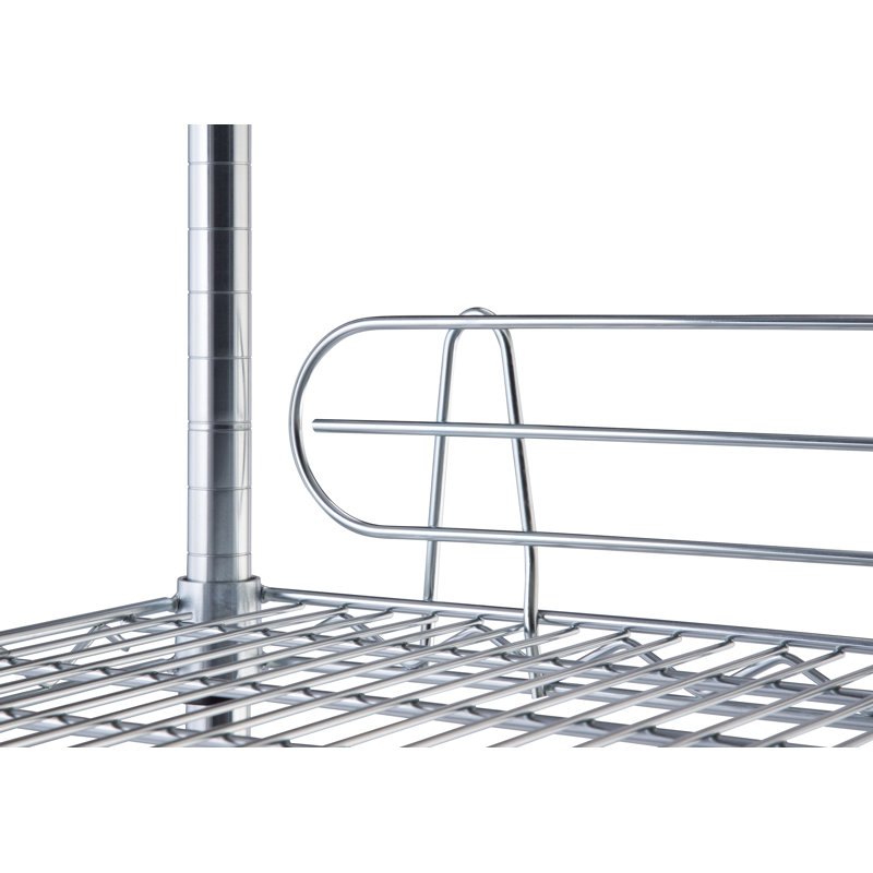 48" W x 18" D x 72" H 6 Tier Wire Shelving with Backstands and Wheels