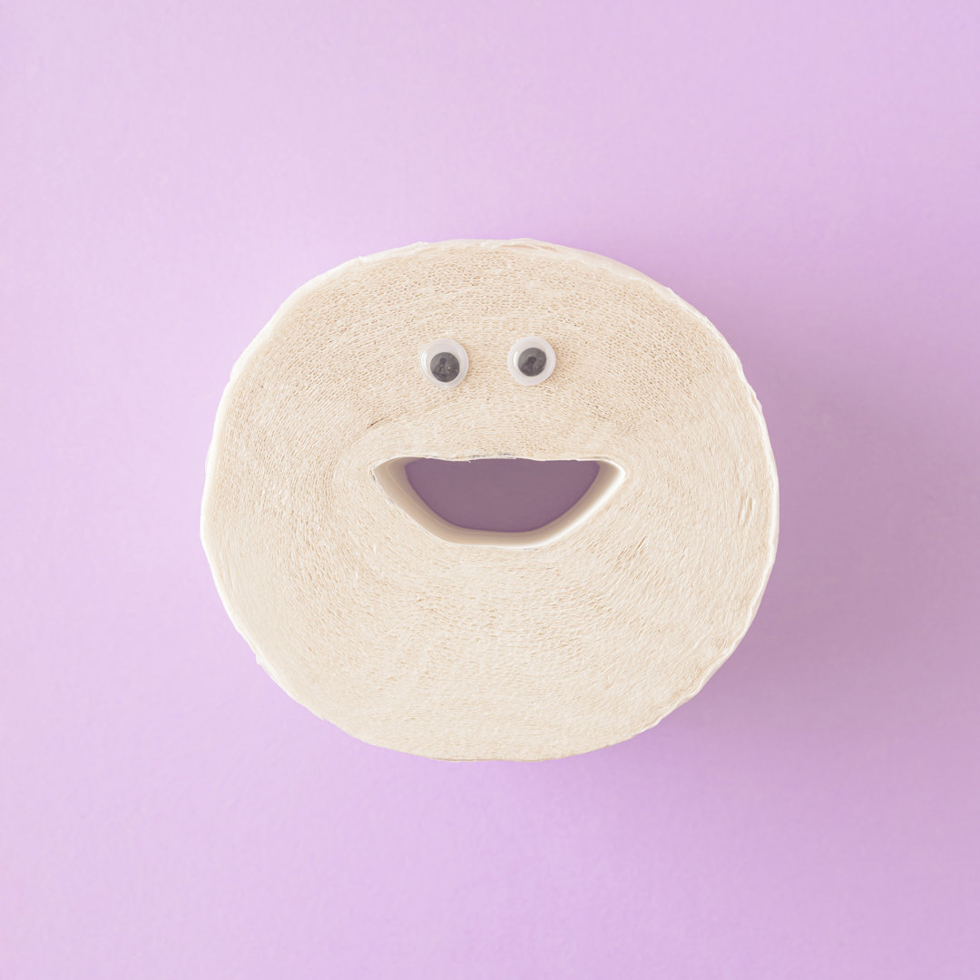 Penhook Toilettenpapier Smiley - Leinwandbild