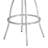 Borrelli Swivel 26 in. Walnut Wood and Steel Metal Counter Height Bar Stool-23206415