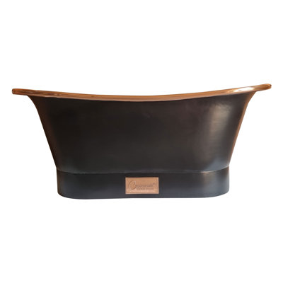 Copper Bathtub 1701mm x 685mm Freestanding Soaking Copper Bathtub