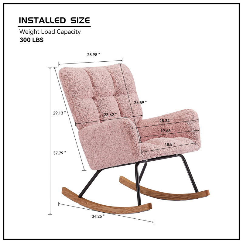 Comfy Upholstered Lounge Chair With High Backrest
