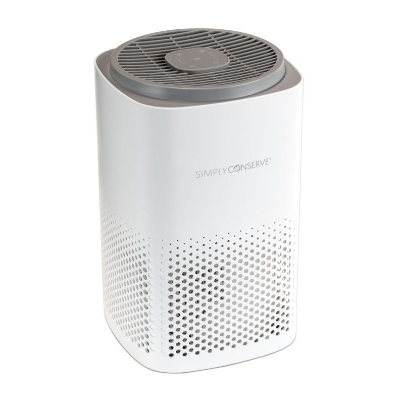 White Energy Star HEPA Air Purifier with Odor Control