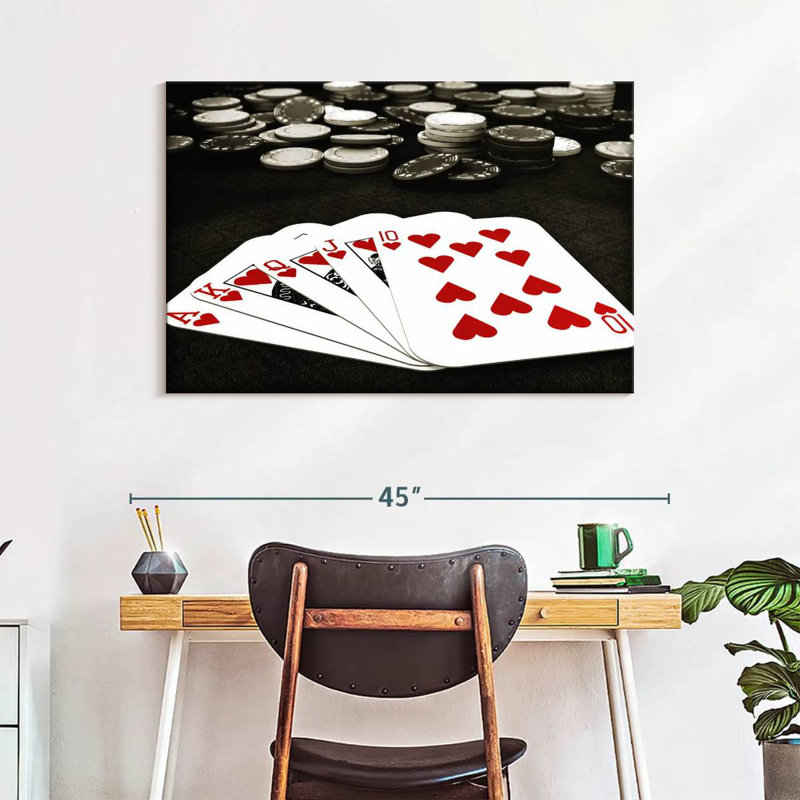 Senne Hearts Royal Flush, 26" H x 39" W