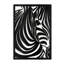 Zèbre, animaux, sculpture murale moderne minimaliste, salon, décoration murale en métal doré-94207865-94207869