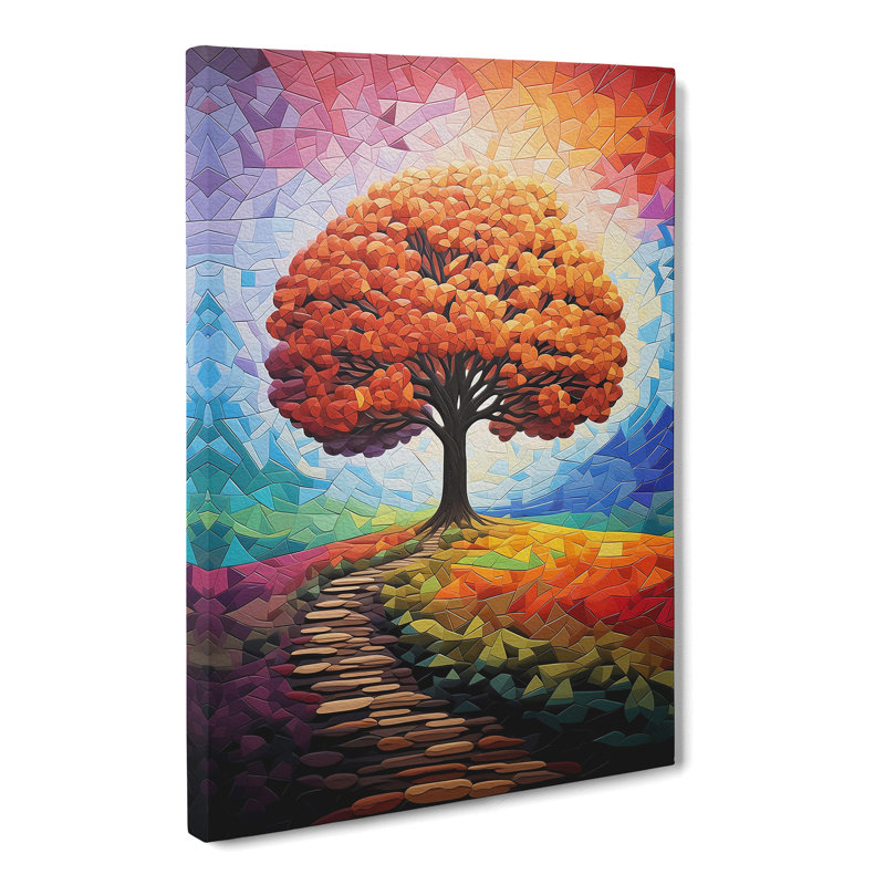 Oak Tree Colour Field - Wrapped Canvas