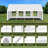 13x26 FT Heavy Duty Party Tent with Detachable Sidewalls, White Roof & Storage Bags