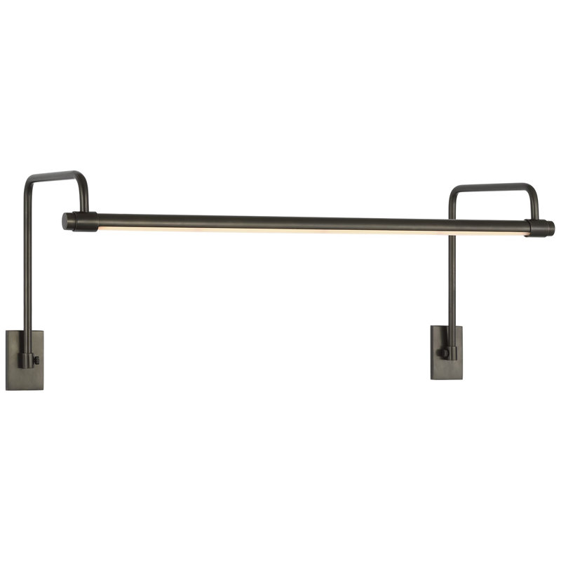 Thomas O'Brien Kidd 18" Frame Mount Picture Light, 8.75" H x 24" W x 8.75" D, Bronze, 15 W