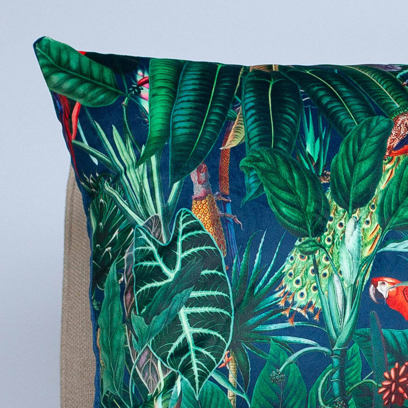 Blue Cushion, 43x43cm, Feather filled