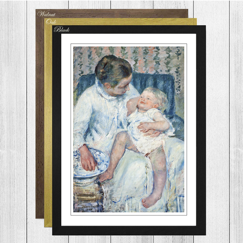 Mary Cassatt - Single Picture Frame Painting, Oak