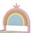 Upholstered Rainbow Design Bed, Velvet Princess Platform Bed With Storage Drawer, No Box-Spring Needed,Colorful Pink-655504363