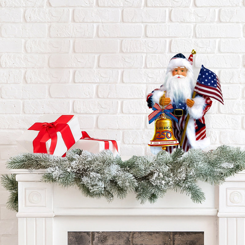 9" 250th Celebration Santa