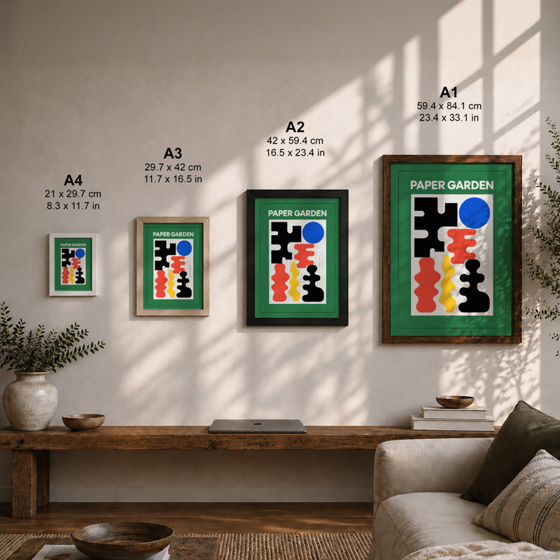 Paper Garden Geometric - Print, Unframed, A3 - 42.0 x 29.7 cm