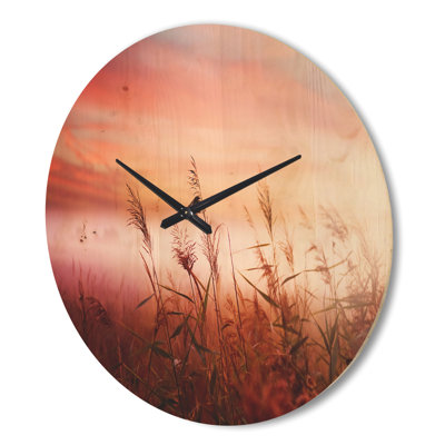 Horloge murale Foggy Land