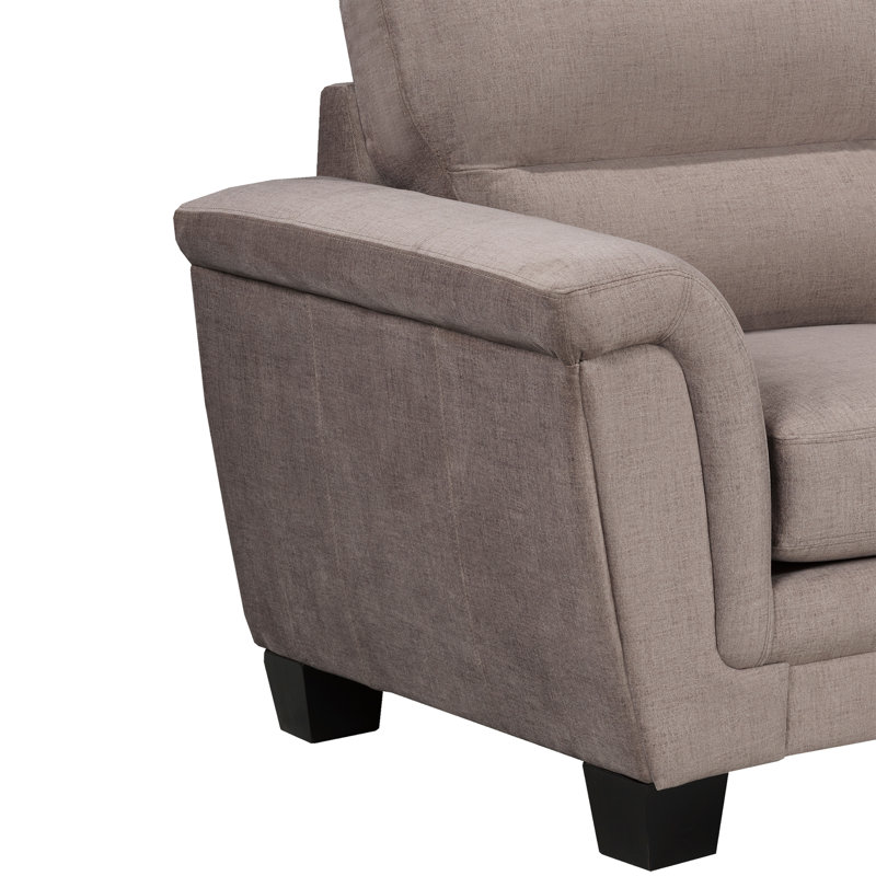 Ensemble de canapé et chaise en tissu Beeston, taupe, Taupe