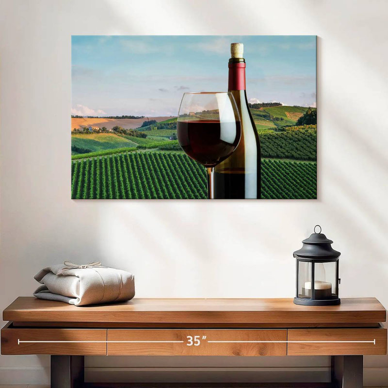 Yarlin Red Wine In Tuscany, 32" H x 48" W