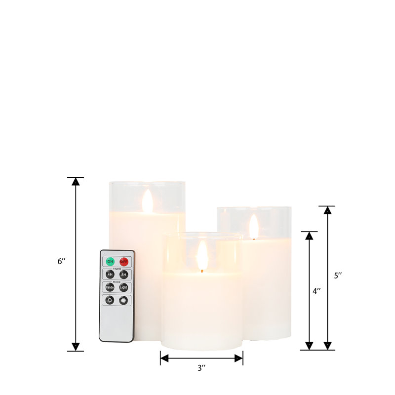 Unscented Flameless Pillar Candle
