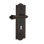 Meadows Plate Single Dummy with Decorative Keyhole and Fleur Lever