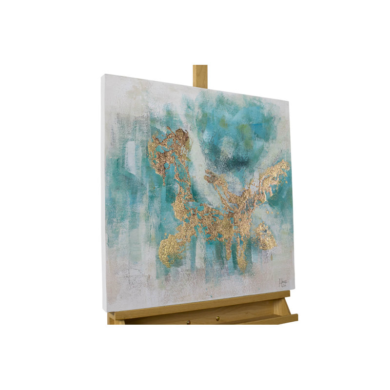 Shimmering Lake Hand -Painted Acrylic Painting