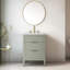 Meuble-lavabo simple 24 po avec plateau en pierre reconstituée Bilroy-770367735