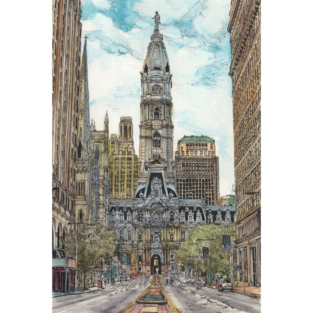 Leinwandbild US Cityscape-Philadelphia von Melissa Wang