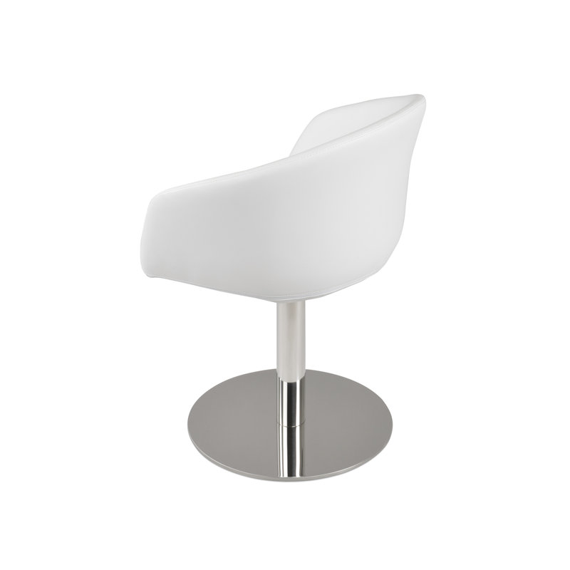 Fauteuil Tribeca, Blanc, Poli