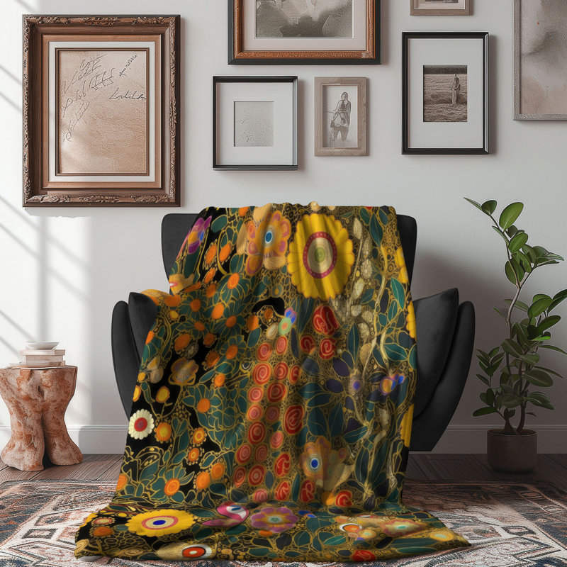  Couverture Klimt's Blossoms, L 60 po x L 80 po