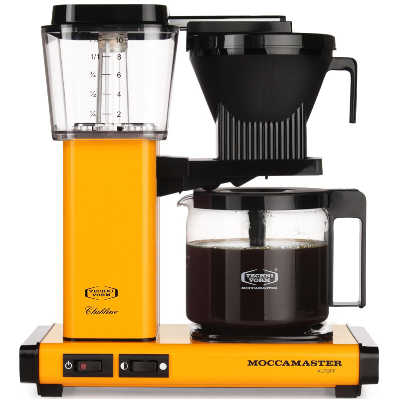 Cafetière 10 tasses Moccamaster, Poivre jaune
