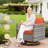 Bobia 10 - Pieces Patio Conversation Set with Swivel Rocking Chairs, Outdoor Seating Group with Fire Pit Table-239435994