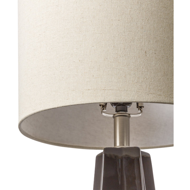Lampe de table en céramique Magalie, Noir