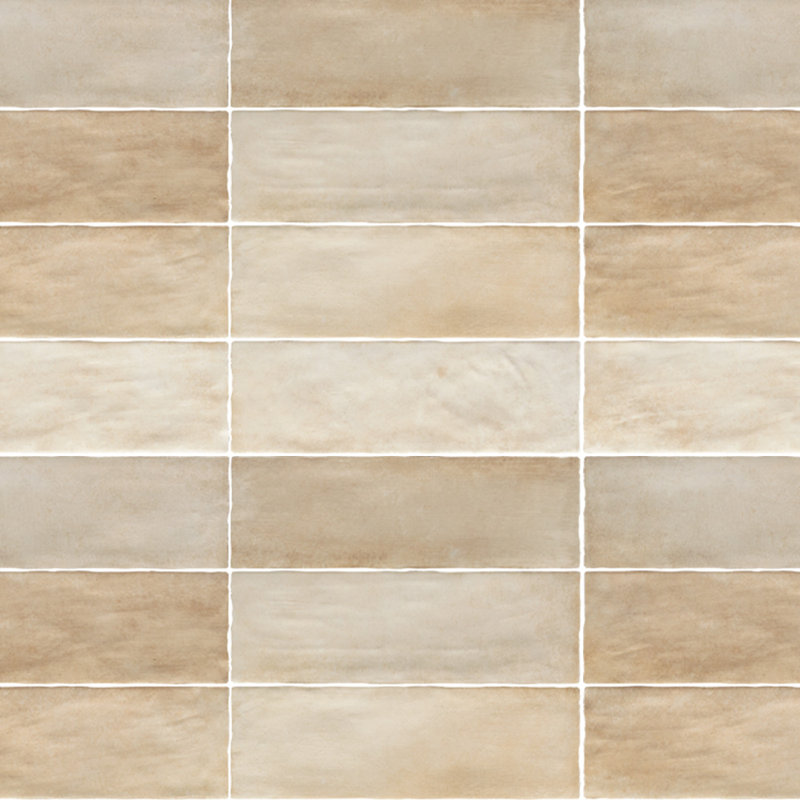 Carrelage mural en céramique 2,5x8, Beige