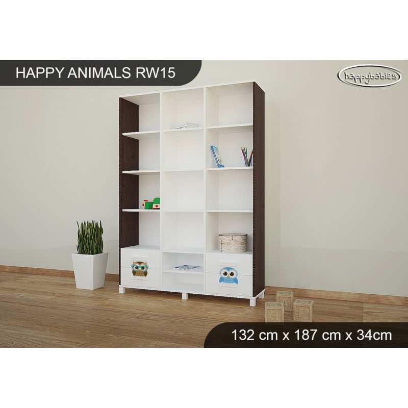 187cm H X 132cm W Kids Bookcase, Wenge Chestnut