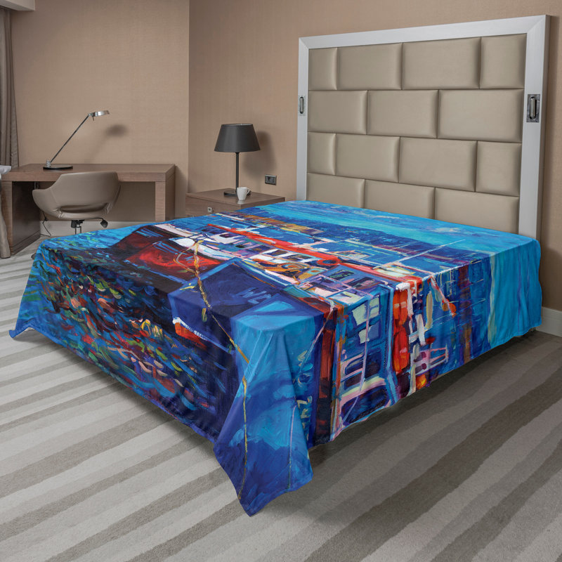 Drap plat Ambesonne, Drap plat pour très grand lit californien