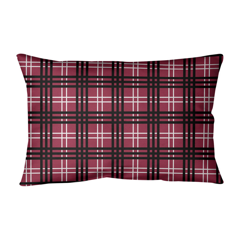 Housse de coussin Luxury Arizona, Rouge / blanc / noir