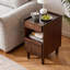 Dysis Mid-Century Modern Solid Wood Nightstand With Ample Storage And Cord Management