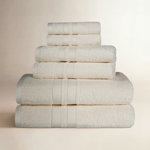 Amoy Soft 6 Piece 100% Cotton Towel Set