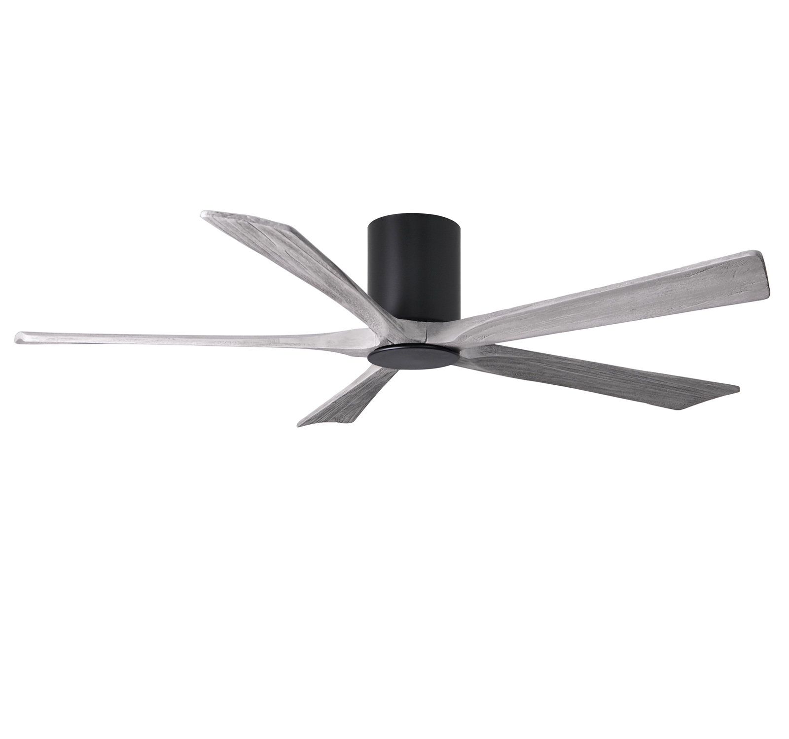 Irene Ceiling Fan with LED Light Kit, Matte Black, 60", Barn Wood Tone