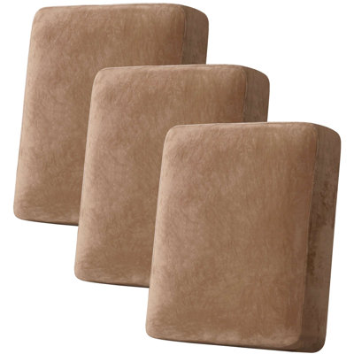 Velvet Plush Fabric Box Cushion Slipcover