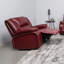 Fauteuil inclinable et oscillant rouge Elodie