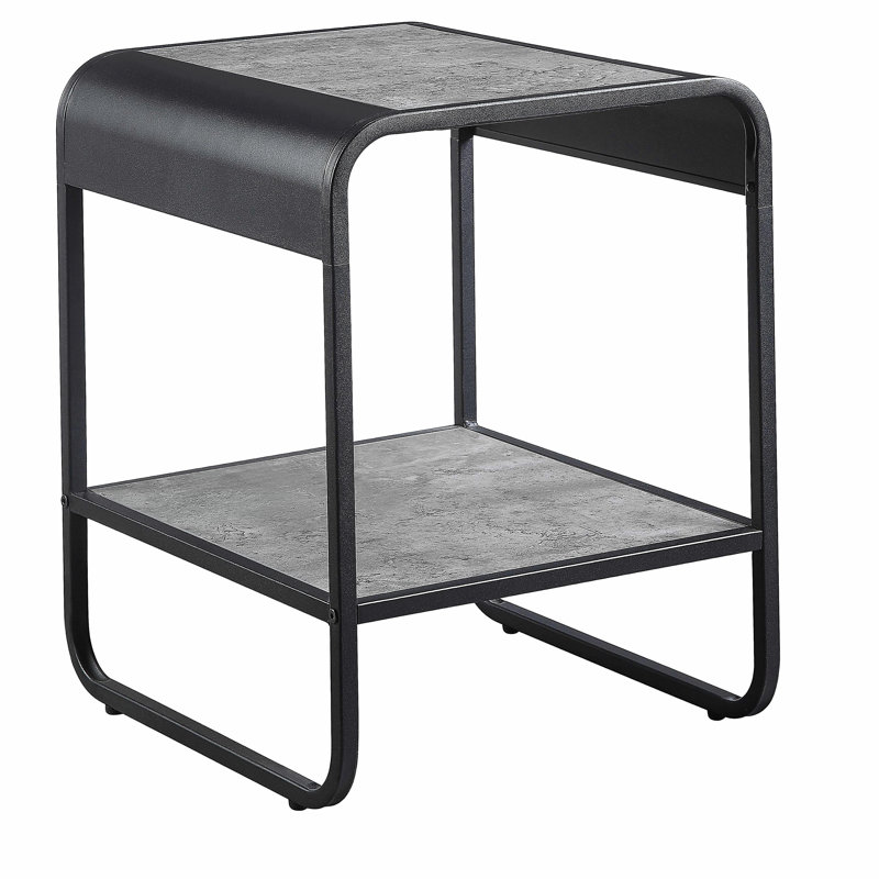 Une table d'appoint multifonctionnelle avec un espace de rangement pratique et esthétique