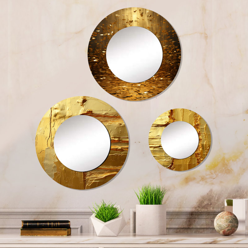 Hogansville Metal Round Mirror